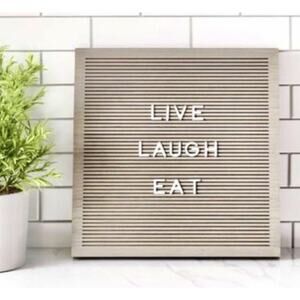 Threshold Hearth & Hand Large Letterboard NEW 14 x 14 with 180 Letters / Numbers